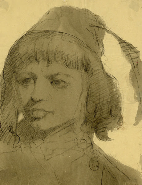 Portret jonge man met hoedje 1907