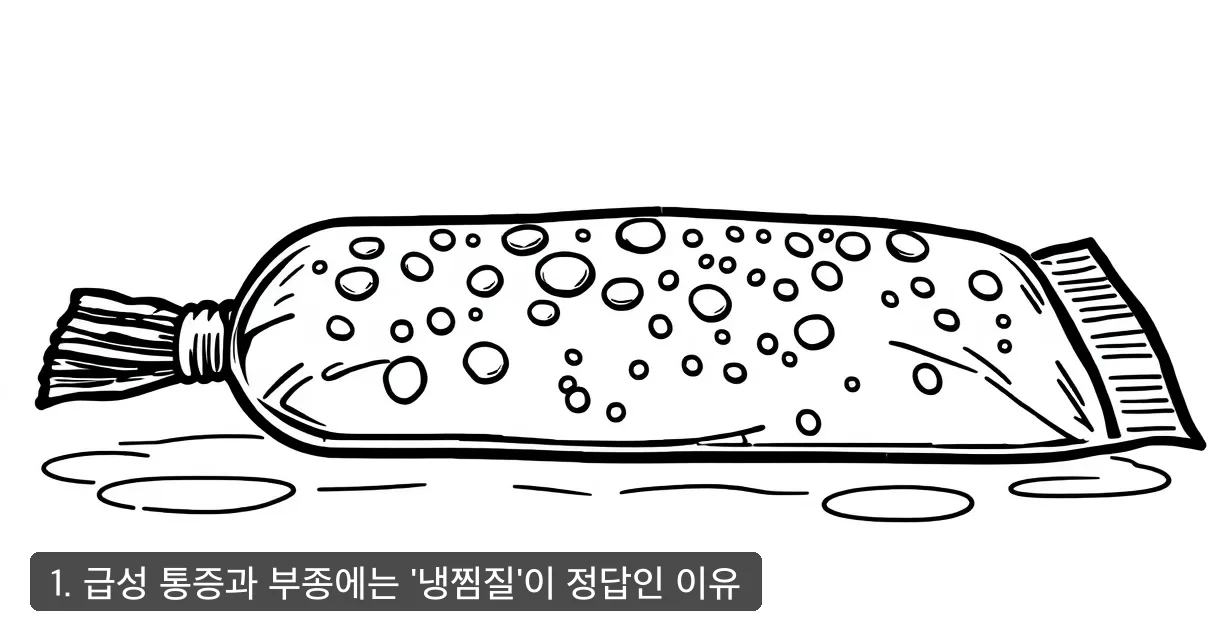 1. 급성 통증과 부종에는 '냉찜질'이 정답인 이유