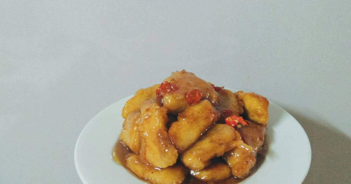 Ức Gà Chiên Giòn Sốt Me Chua Cay