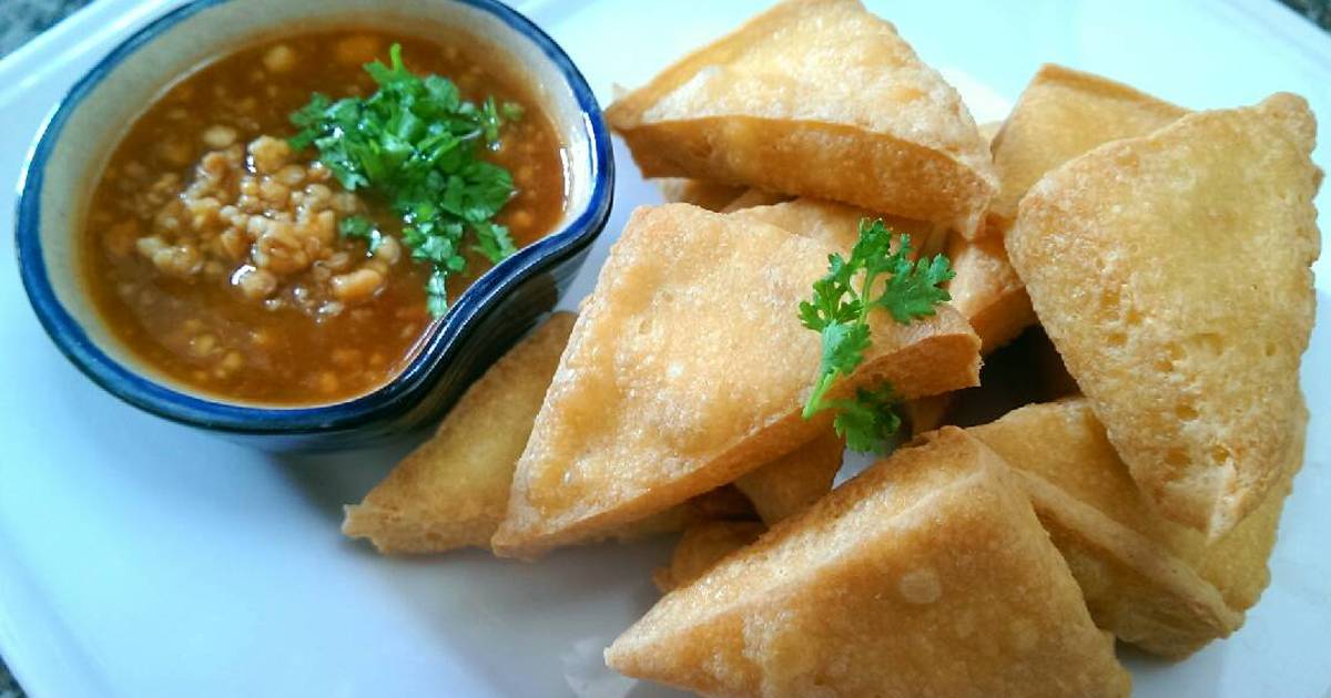 Đậu Hủ Chiên Chấm Sốt Đậu Phộng Kiểu Thái (Món Chay)