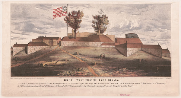 North west view of Fort Negley 1864