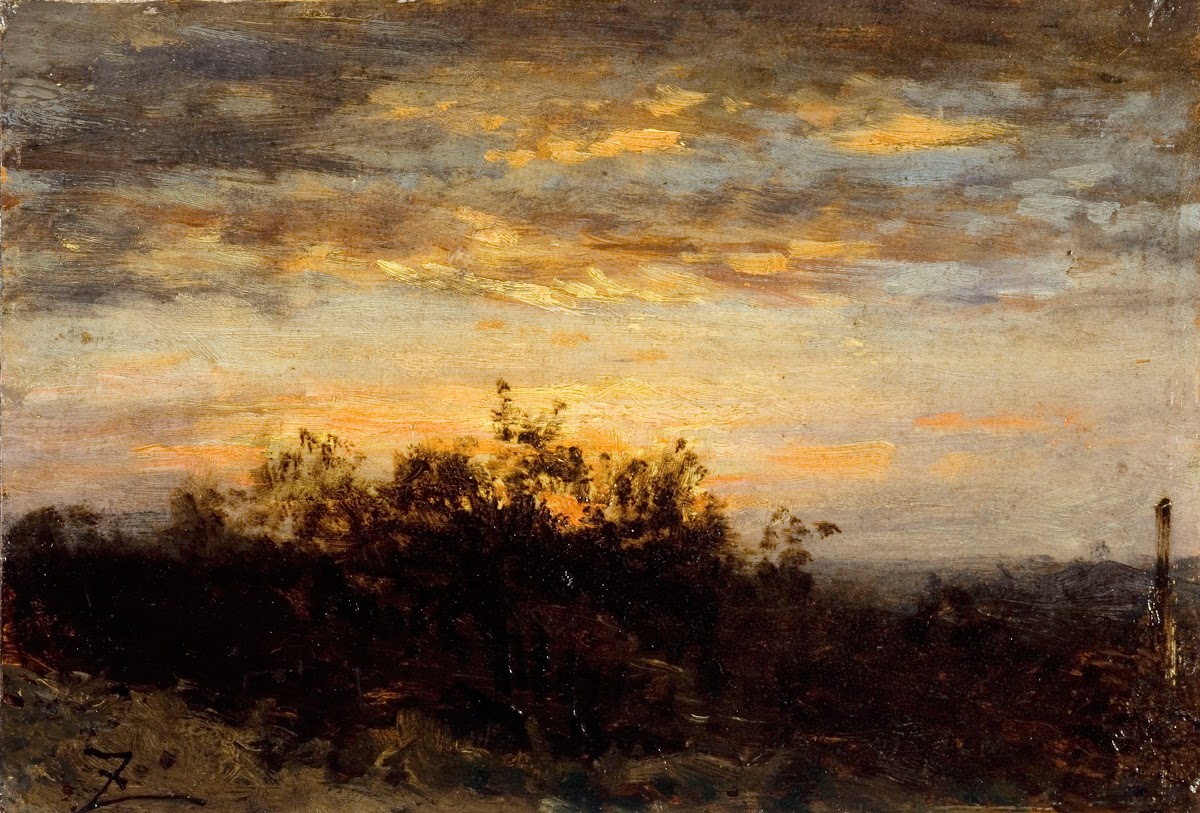 Coucher de soleil 1850 1860
