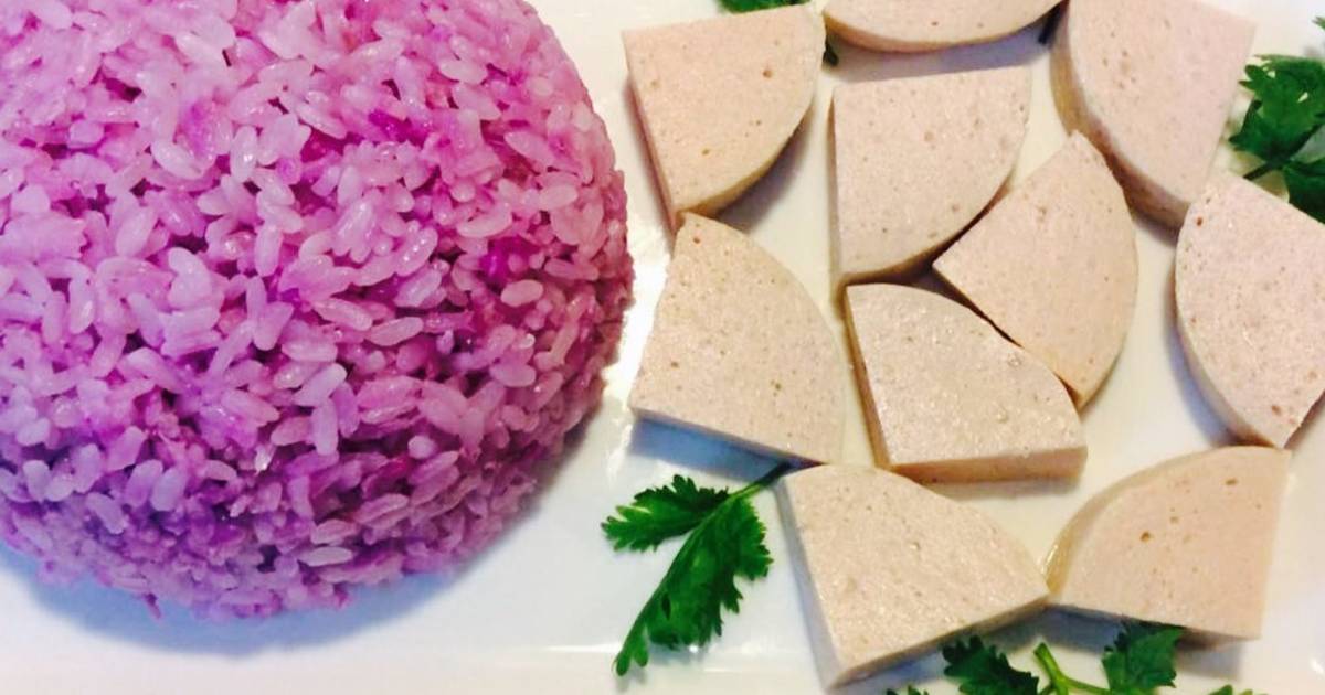 Xôi khoai mỡ màu thuỷ chung
