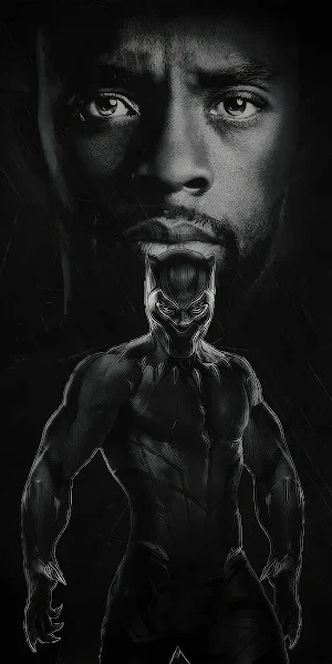Chadwick Boseman Tribute 4K iPhone Wallpaper Background