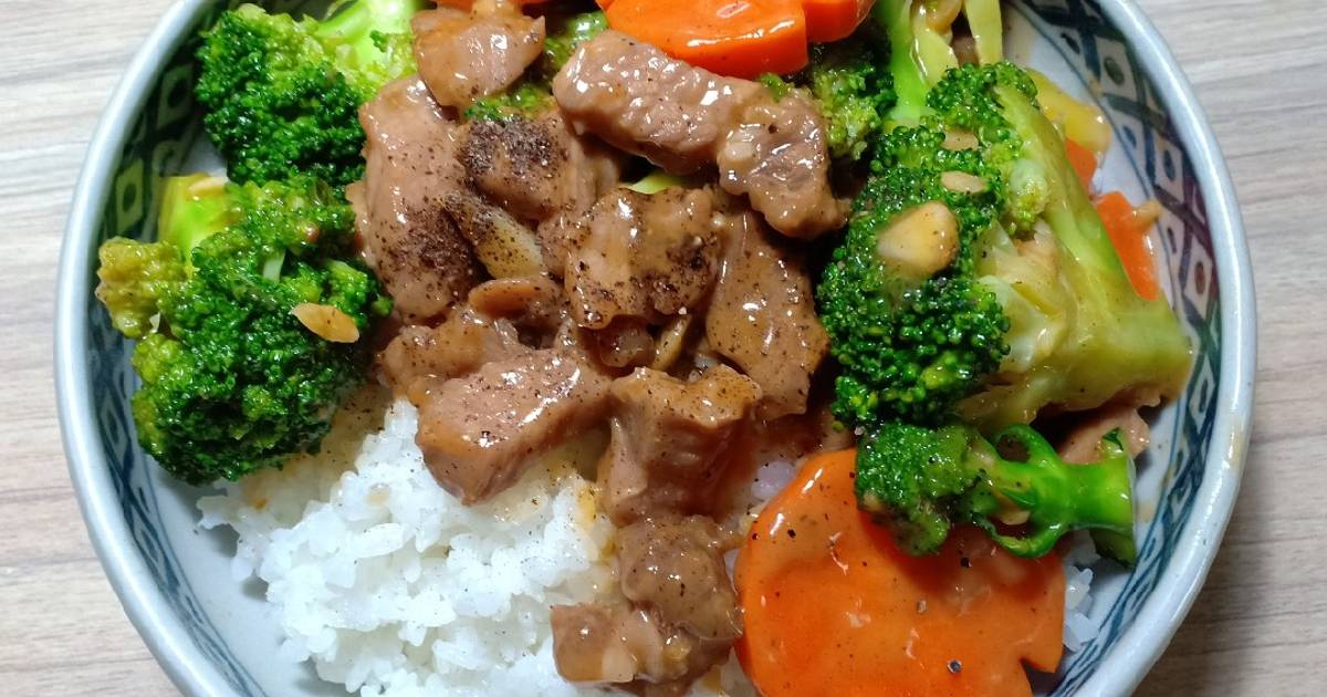 Bông cải xanh xào thịt bò