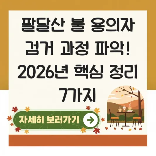 팔달산 불 용의자 검거 과정 파악