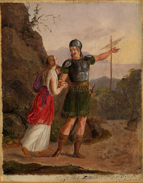 Sketch for The Departure of Fridtjof 1836