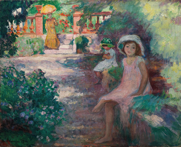 Sous les mimosas les filles de lartiste 1912