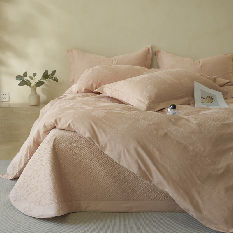 Cotton Bedding Set, 4-Piece, Embossed
