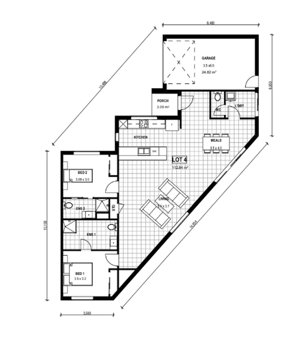 town house/unit Investment Property in Darley, VIC (3.72% Yield) | Aus Investment Properties - Floor Plan 1