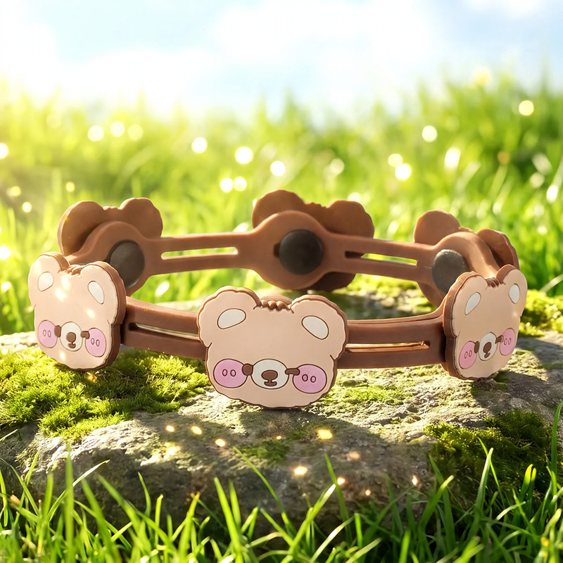 Scented collar for dogs and cats with floral pattern