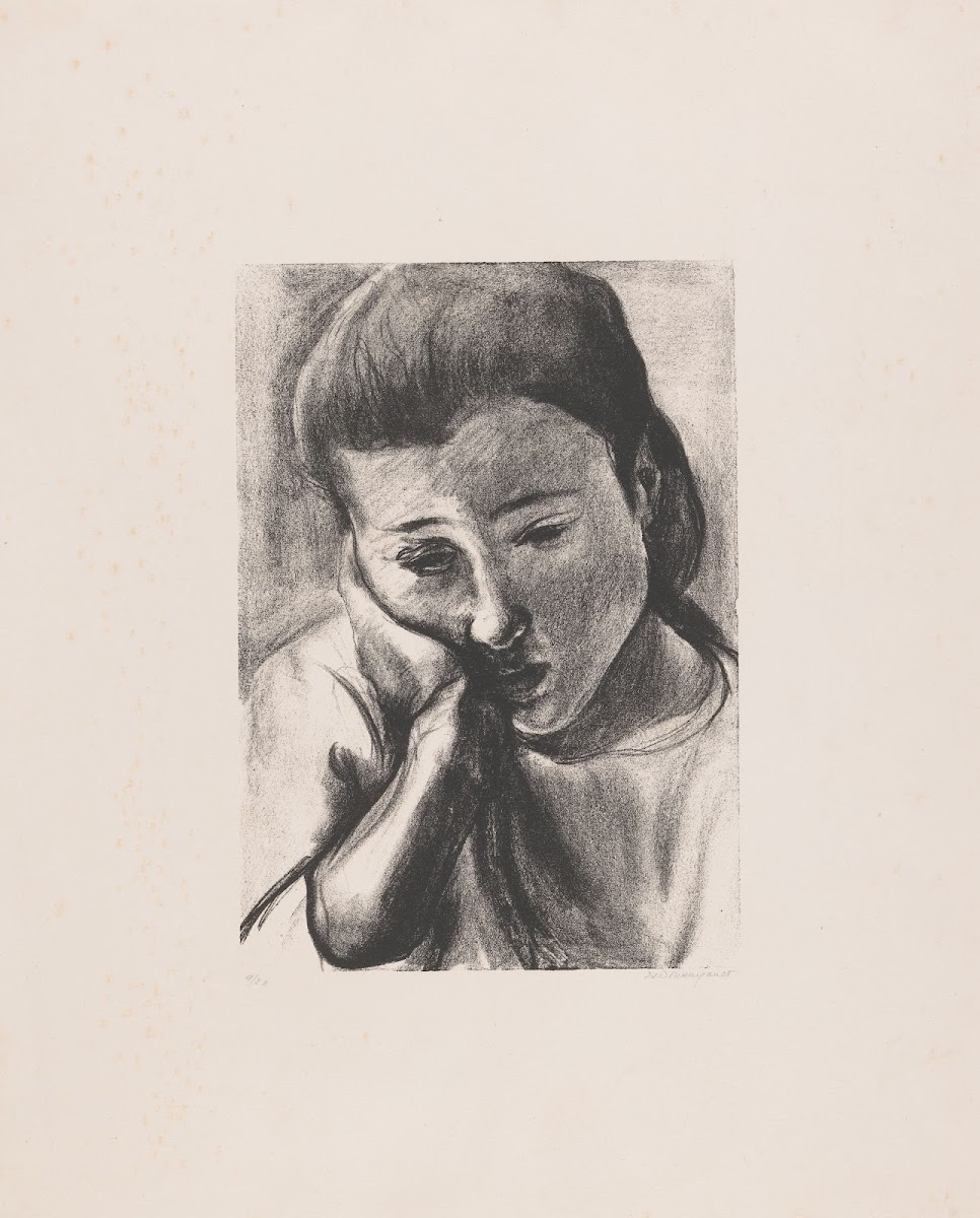 Bust portrait of a woman 20th century