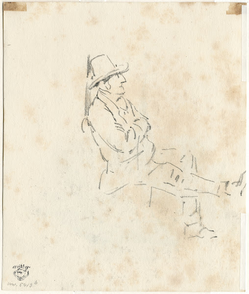Zittende man