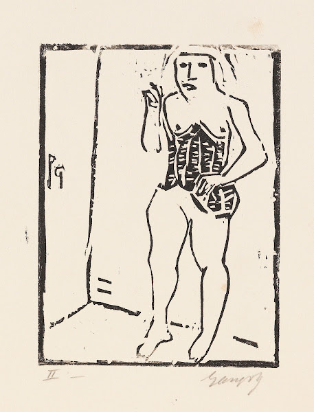 Mädchen im schwarzen Leibchen 1920