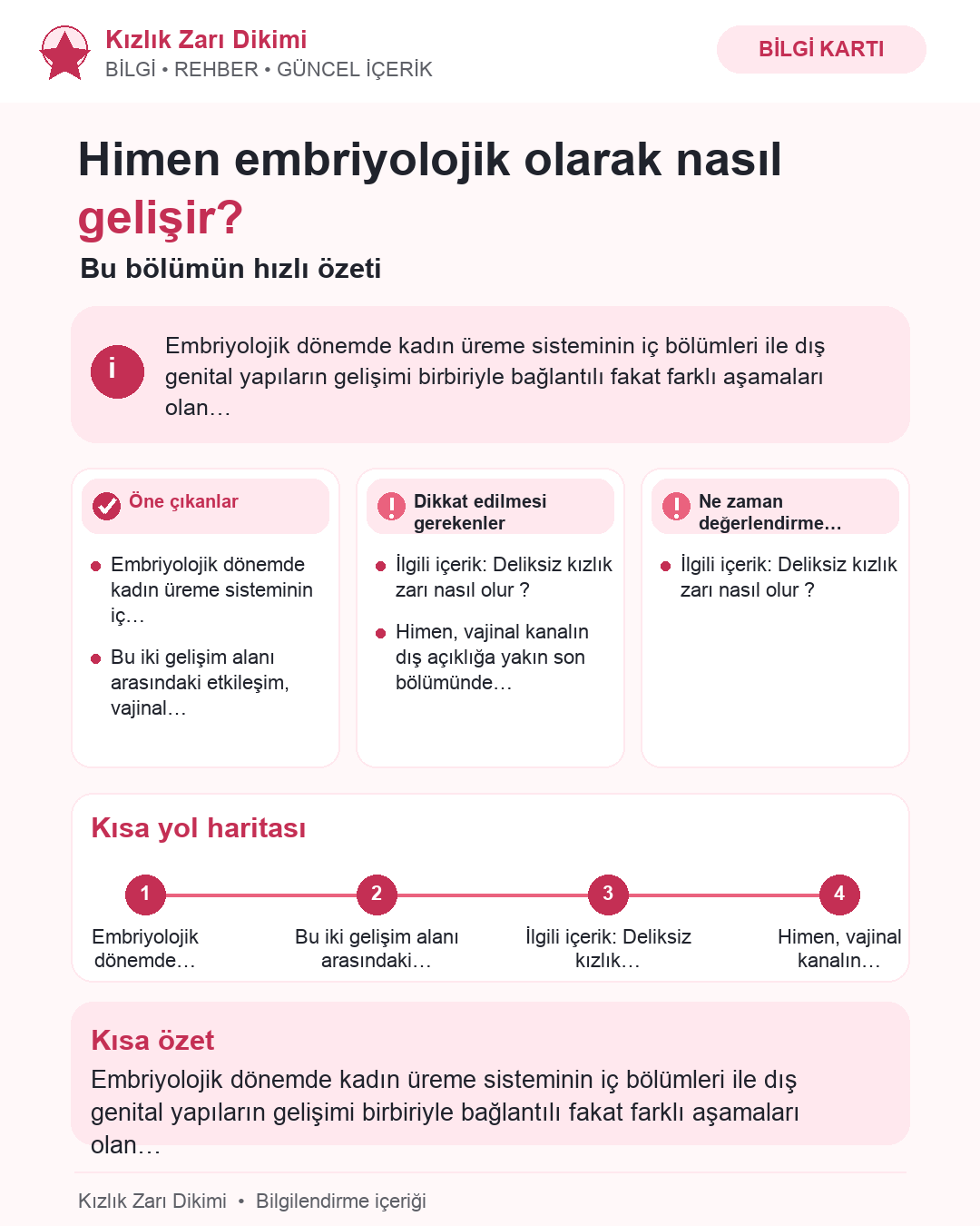 Himen embriyolojik olarak nasıl gelişir?
