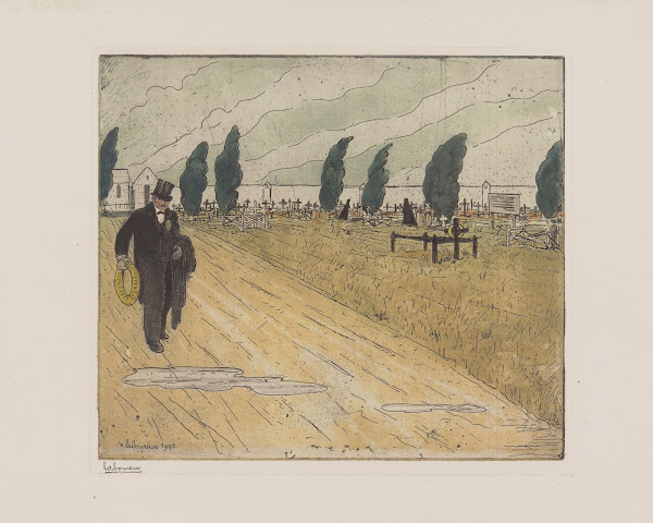 Lemployé des pompes funèbres 1902
