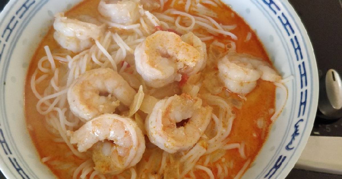 Bún cari tôm