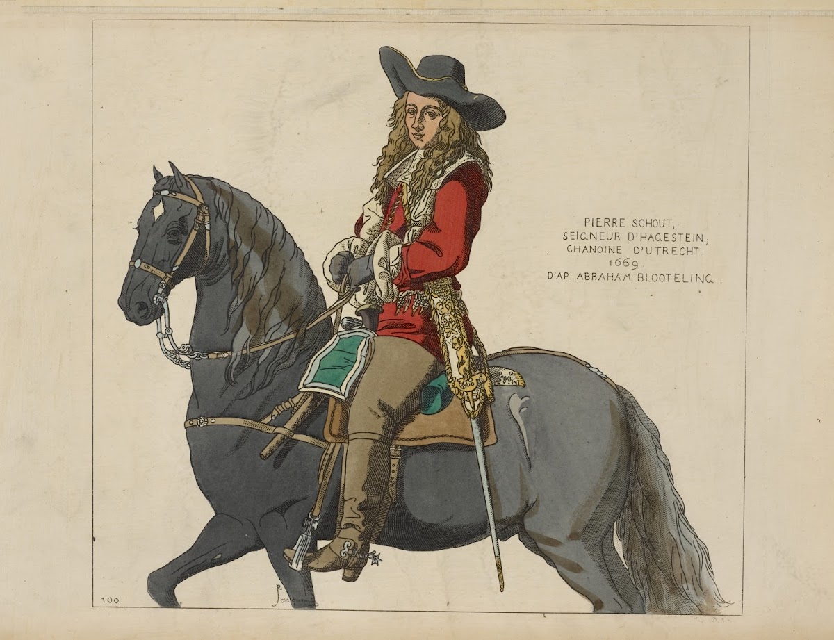 Pierre Schout Seigneur dHagestein chanoine dUtrecht 1669 Daprès Abraham Blooteli