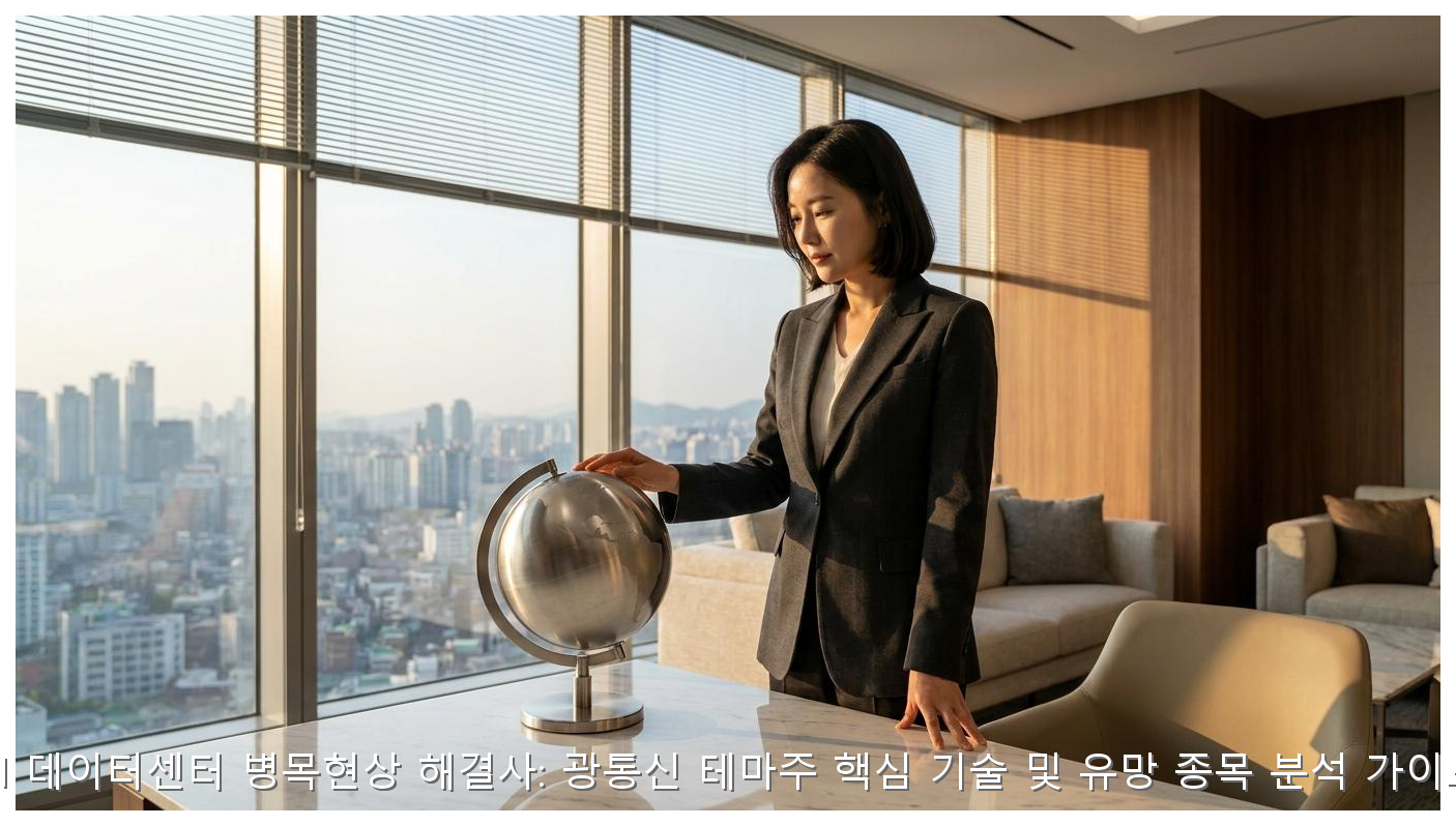 AI 데이터센터 병목현상 해결사: 광통신 테마주 핵심 기술 및 유망 종목 분석 가이드 핵심 안내 및 분석 인포그래픽 (3)