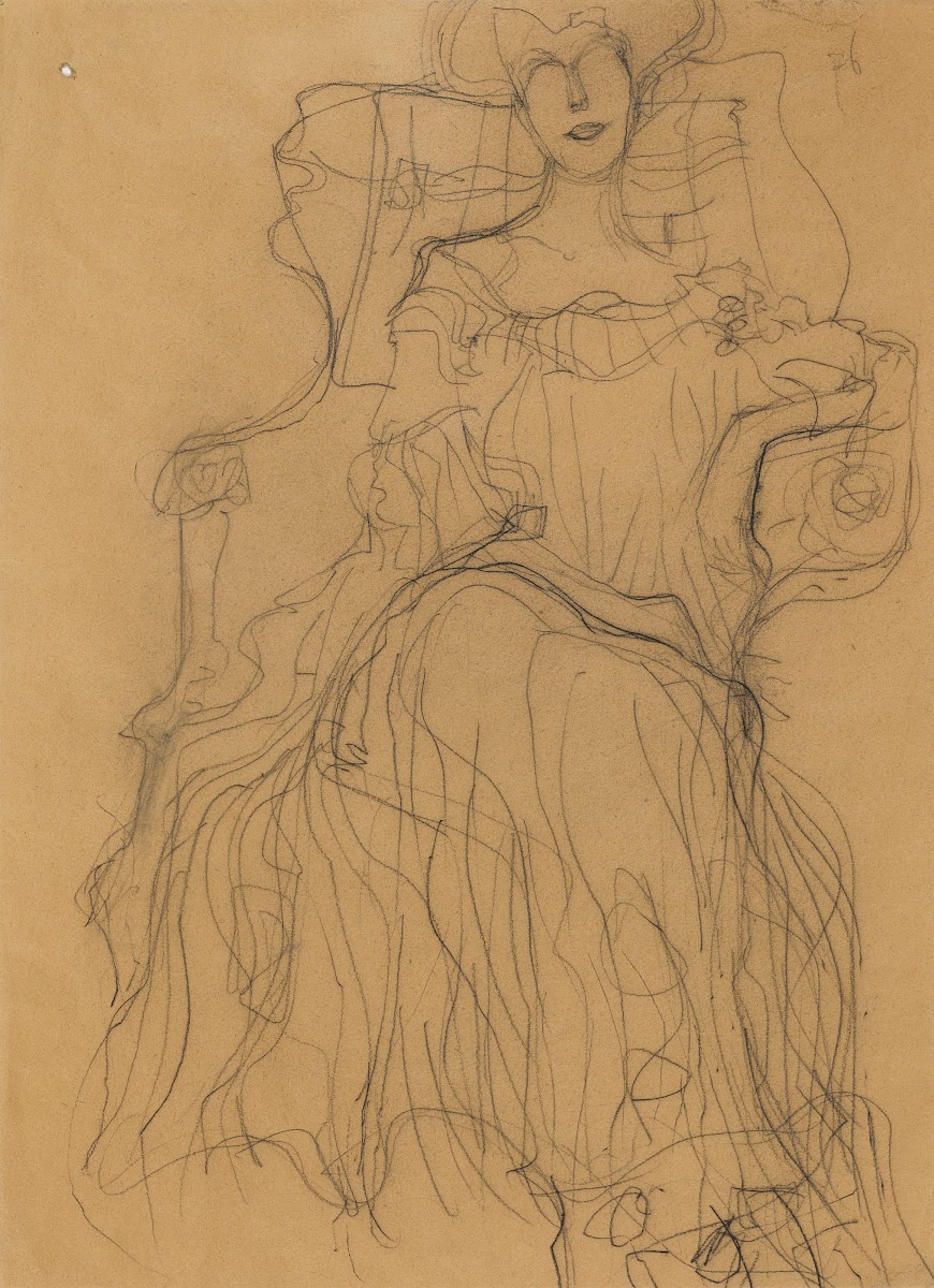 Sitzend von vorne 1903