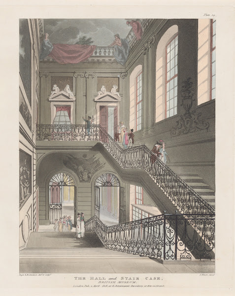 The Hall and Stair Case British Museum 1808