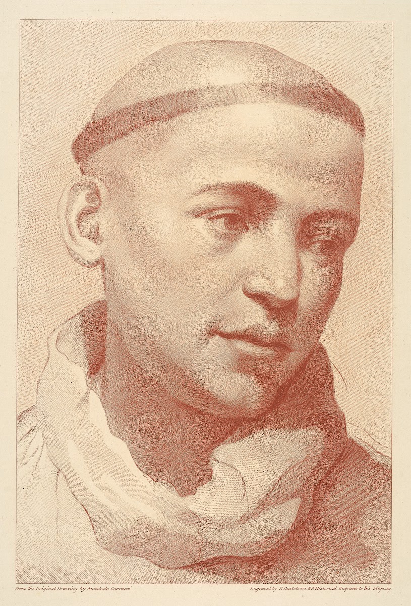 A Monks Head after Annibale Carracci