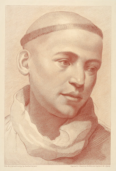 A Monks Head after Annibale Carracci
