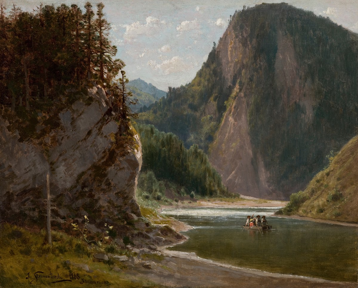 The Dunajec River in the Pieniny Mountains 1868