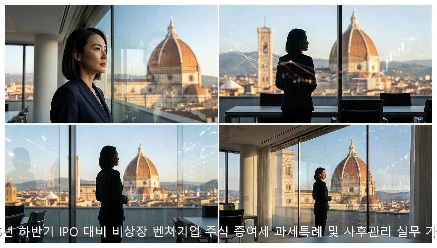 2026년 하반기 IPO 대비 비상장 벤처기업 주식 증여세 과세특례 및 사후관리 실무 가이드 핵심 안내 및 분석 인포그래픽 (4)