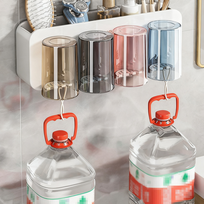Toothbrush wall holder with toothpaste dispenser