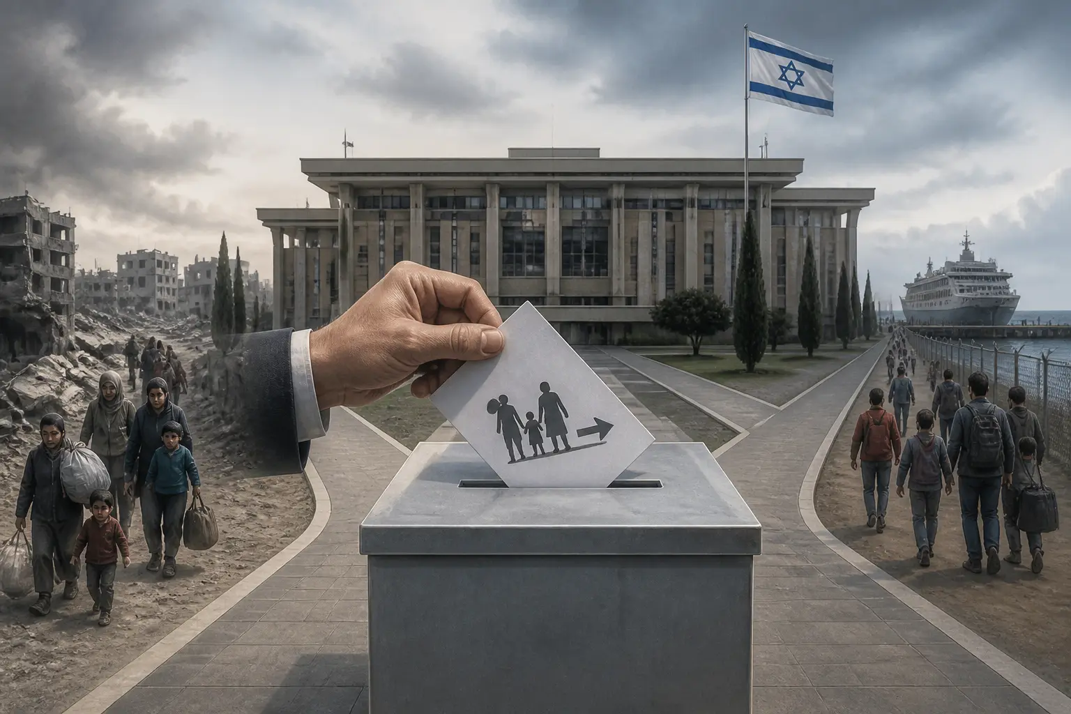 Editorial image for Israeli far-right minister proposes plan to remove all Palestinians from Gaza