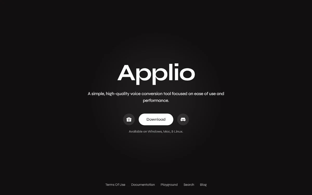 Captura de Applio