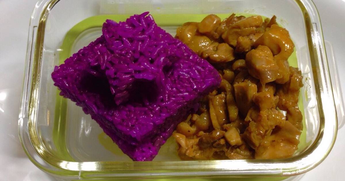 Món ngon cùng con đến trường. Xôi lá cẩm, Gà rôti