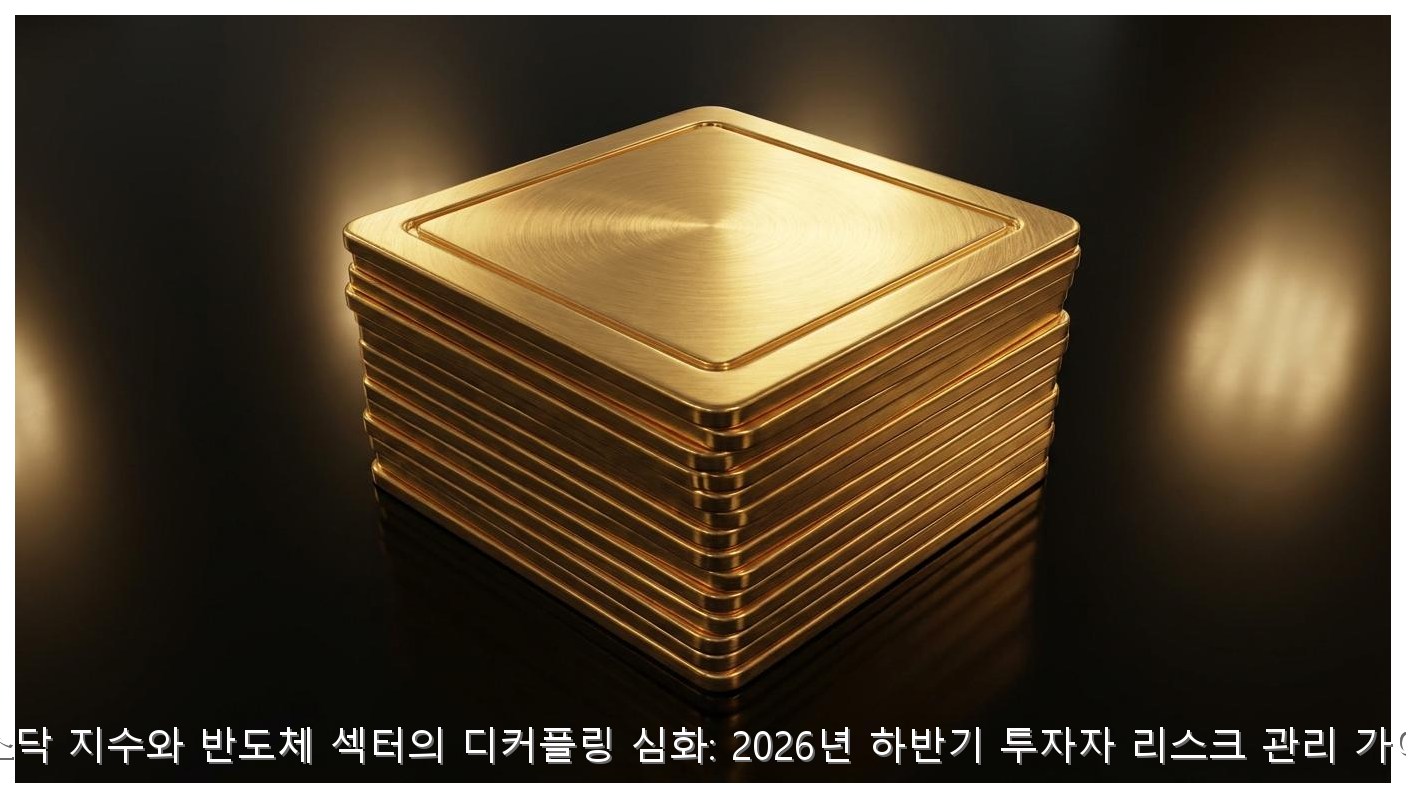 나스닥 지수와 반도체 섹터의 디커플링 심화: 2026년 하반기 투자자 리스크 관리 가이드 핵심 안내 및 분석 인포그래픽 (5)