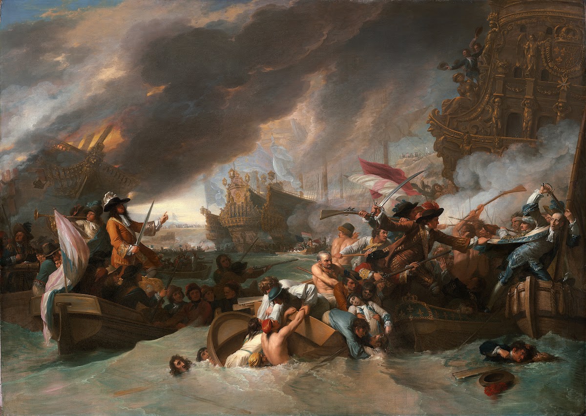 The Battle of La Hogue c 1778
