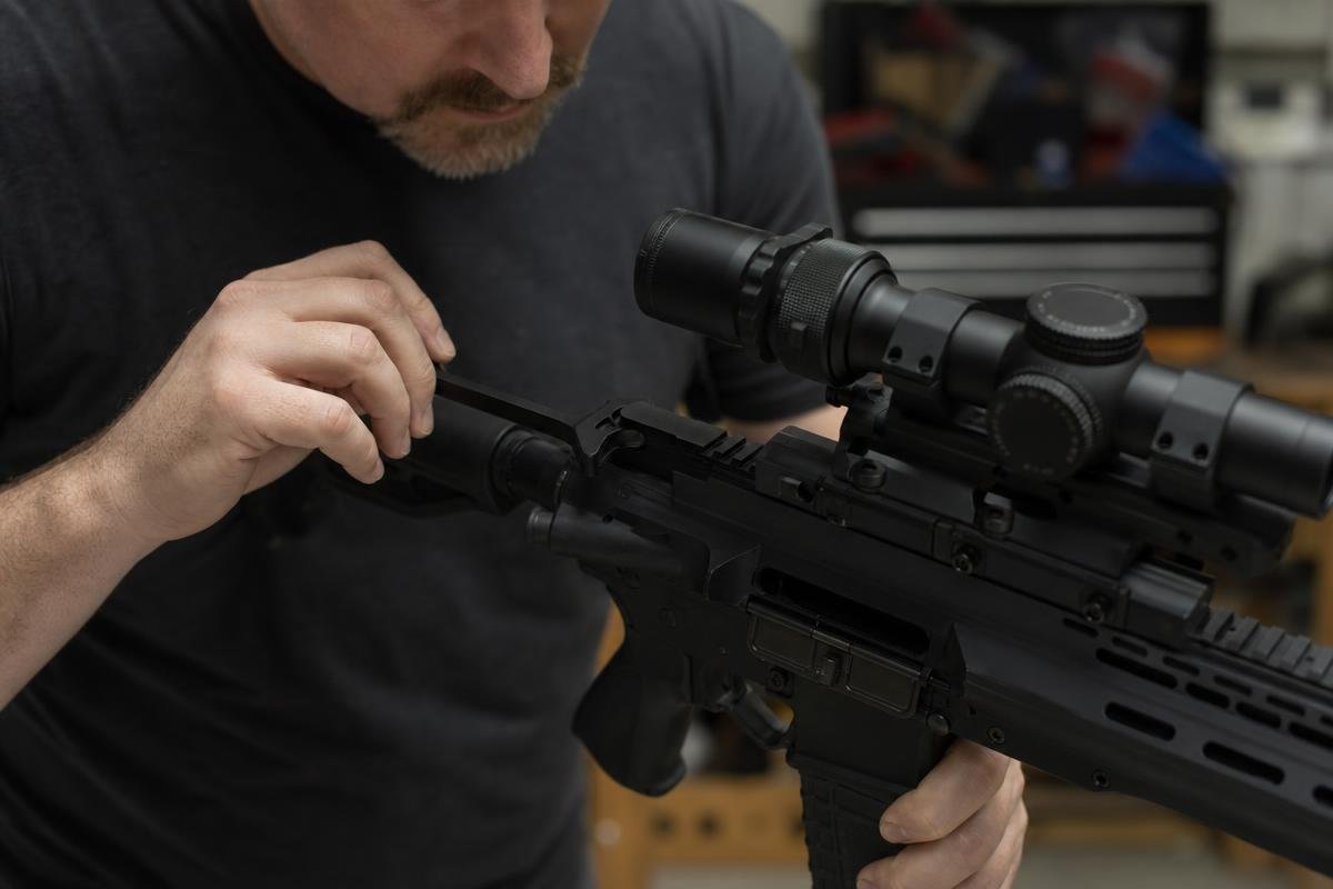 Ambidextrous AR-15 charging handle clearance check