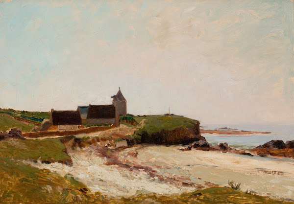 The Ancient Mill By The Sea At Concarneau Brittany