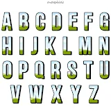 Canva frames Sports Alphabets with Block Shadow photo 2 template 251