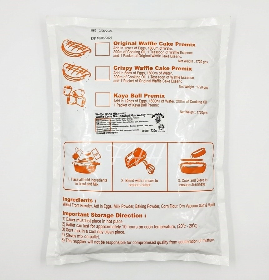 Waffle Cone Mix 1.72Kg