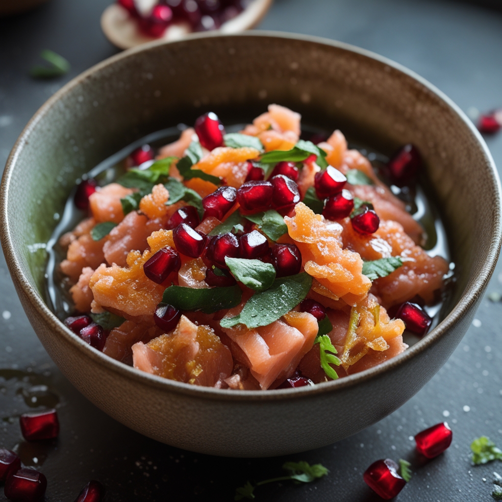 Final Crunchy Pomegranate Salmon Power Bowl