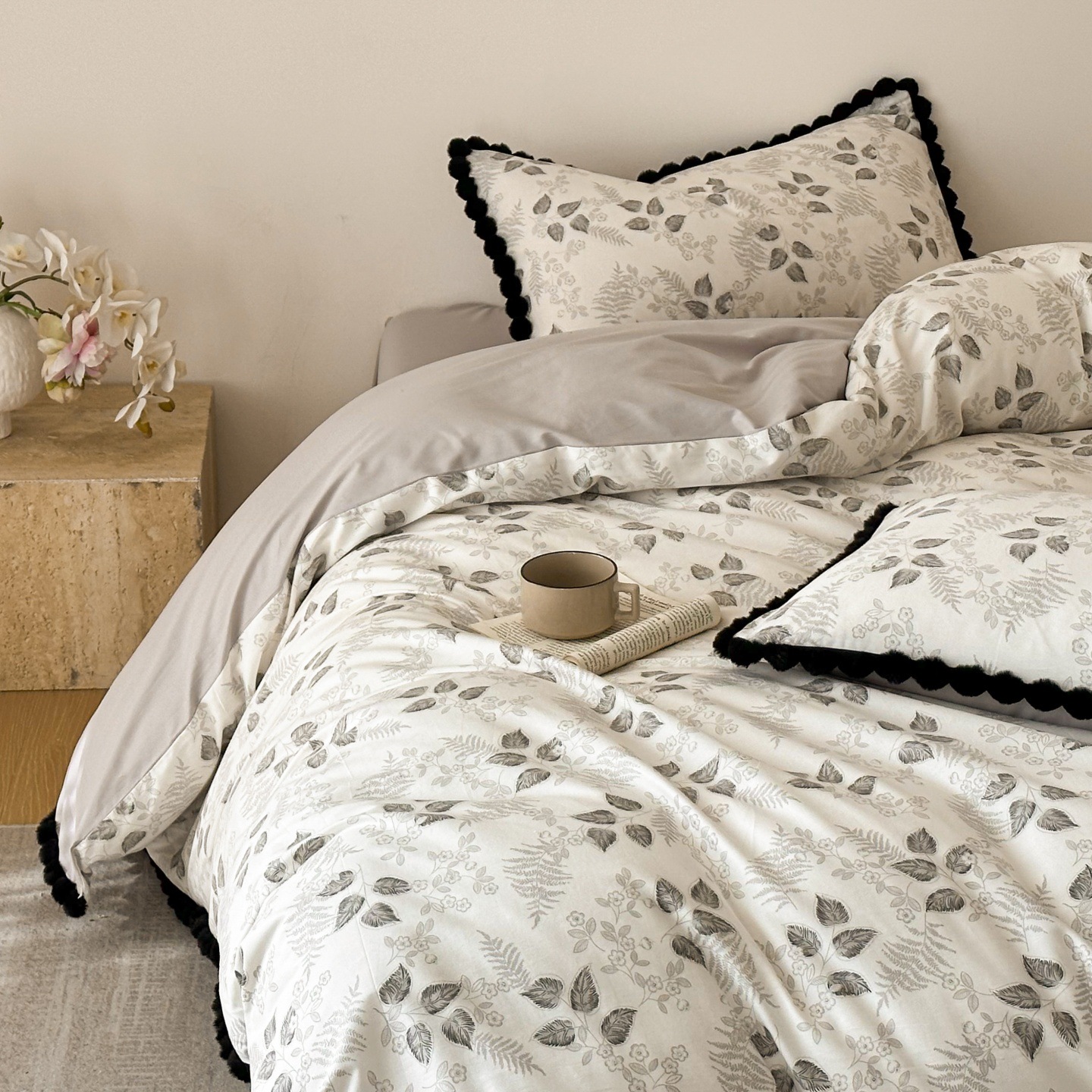 Cotton Bedding Set, Mother-Baby Quality, Floral Pattern