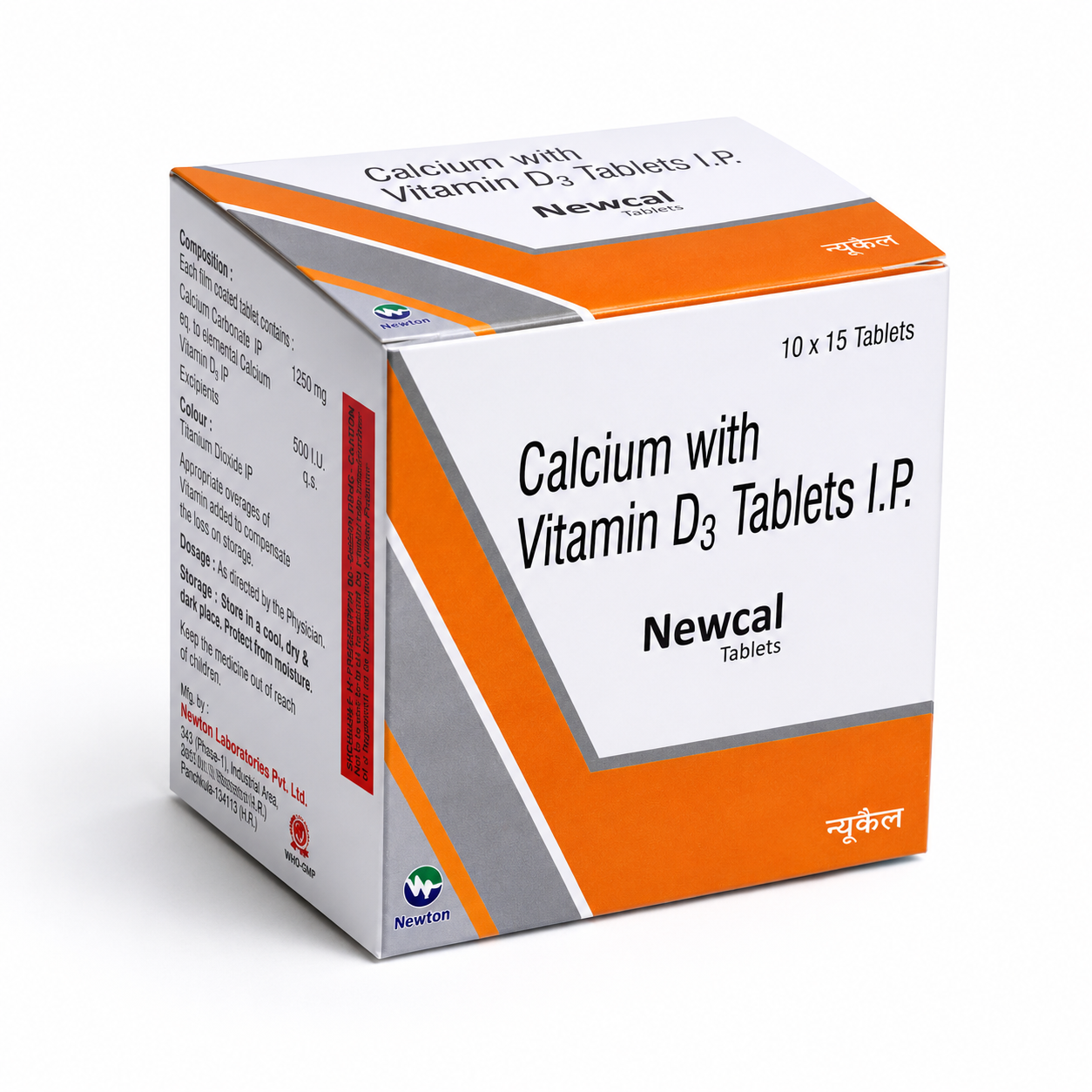 NEWCAL TAB — Calcium Carbonate IP (1250mg)+Elemental Calcium (500mg)+Vitamin D3 (250 IU)