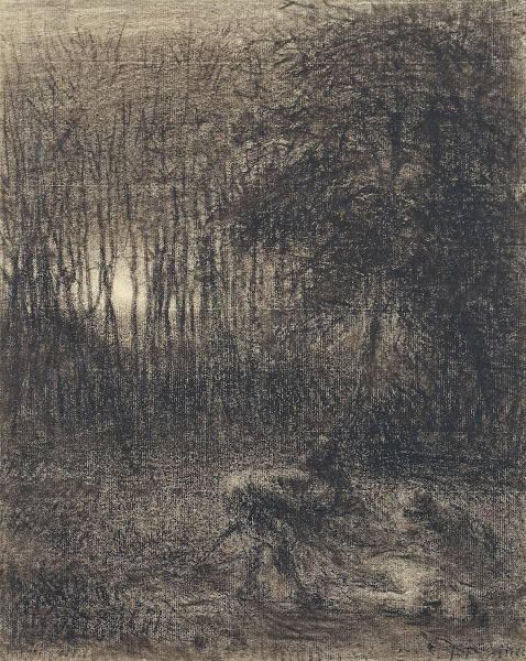 Nocturnal Scene in a Forest ca 1855