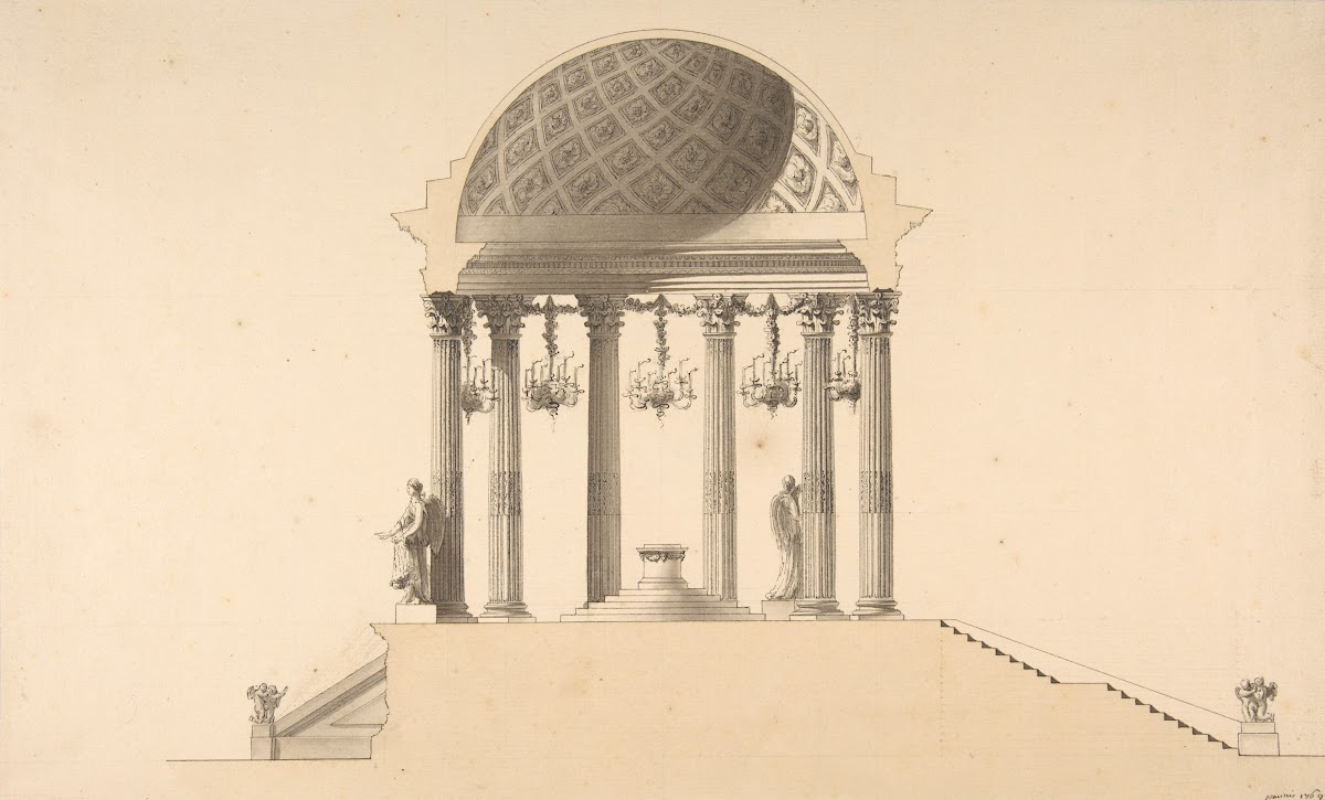Design for a Section of a Domed Corinthian Temple 1769