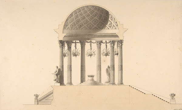 Design for a Section of a Domed Corinthian Temple 1769