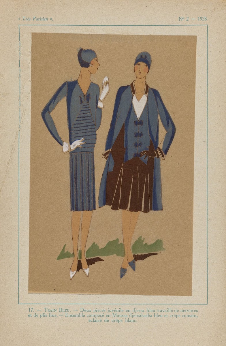 Train Bleu Deux Pièces 1928