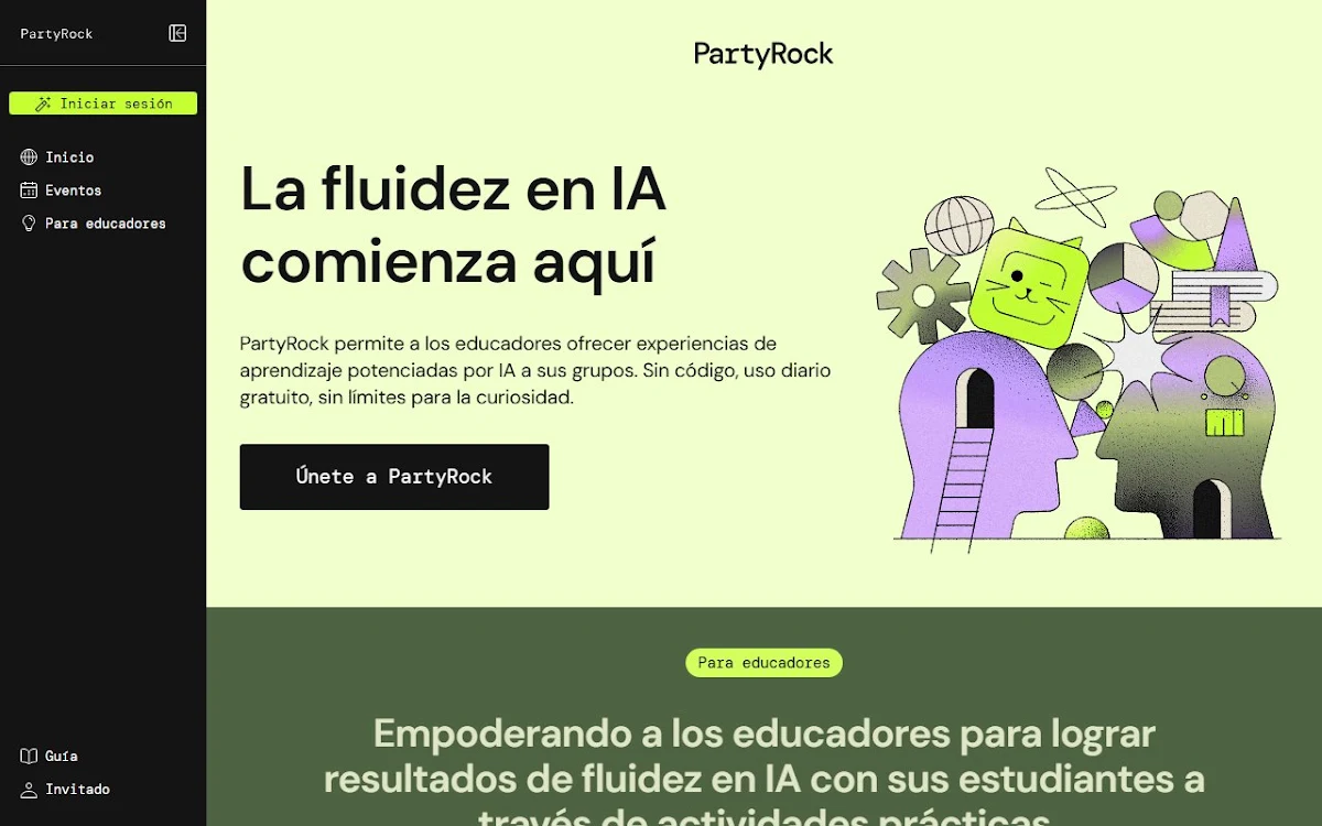 Captura de PartyRock