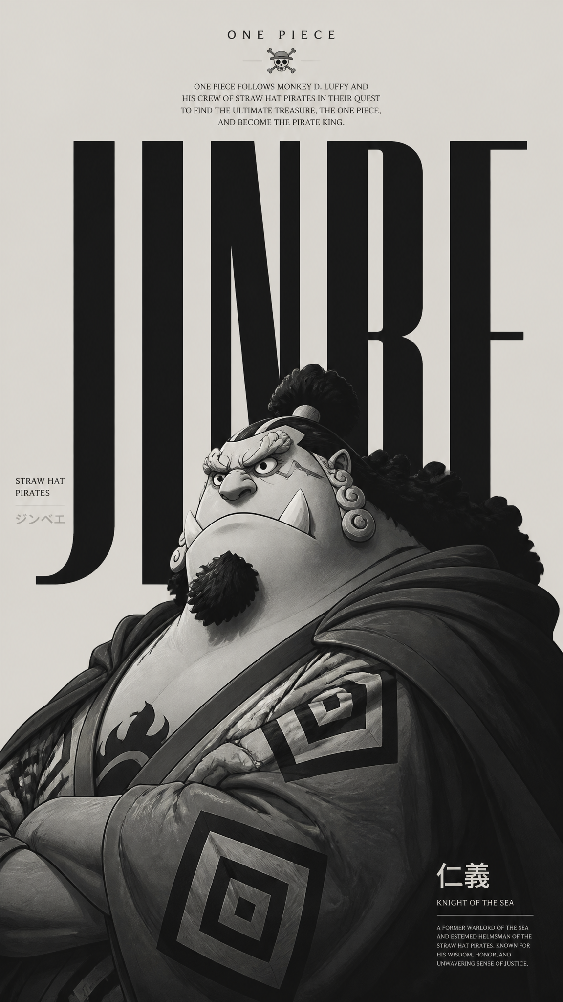 Diseño de póster editorial minimalista que incluye