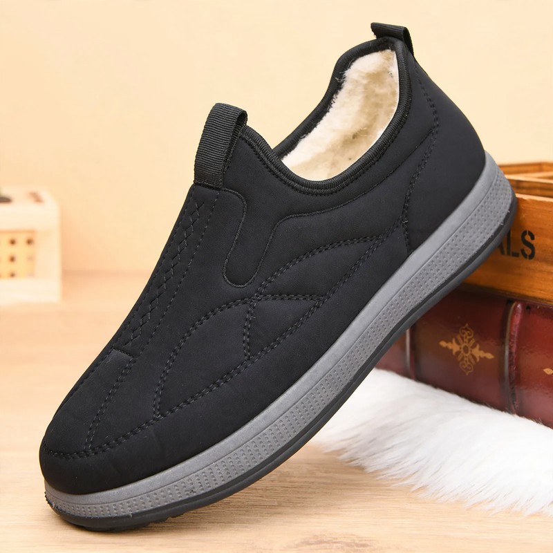 Gefütterte Herren-Winterstiefel, lässig, rutschfest