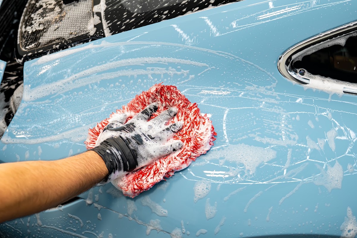 Porsche 911 GT3 rear wing detail at ZAutoCare